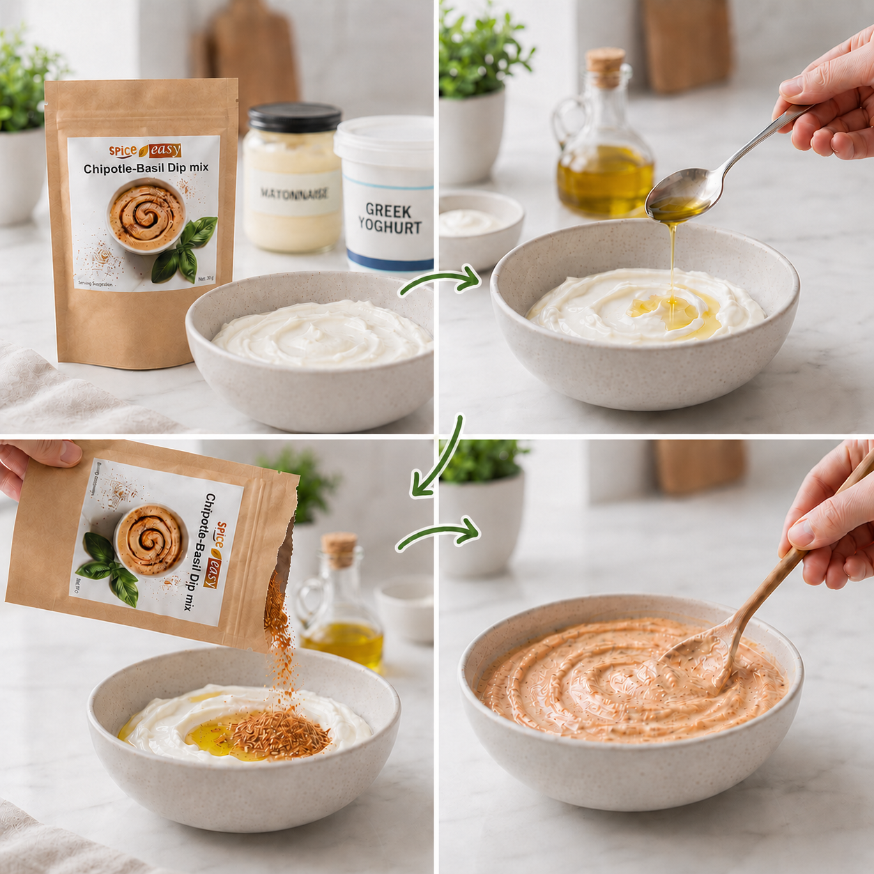 Chipotle Basil Dip Mix 30g